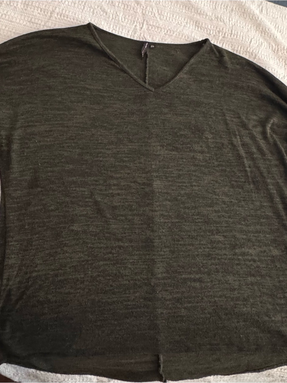 V-Neck Sweater - Olive Green